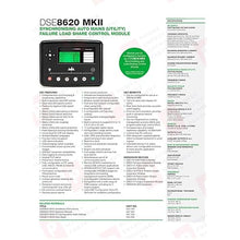 Genuine for DSE8620 MKII Generator Sync Utility Failure Control Module