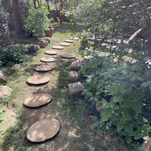 ZLyXZQG Outdoor Stepping Stones,6PCS Stepping Stones for Garden,Paver Stones,Garden Stepping Stones Outdoor,Round Stepping Stones Decorative Garden Stones， Garden Woodgrain Stepping Stone
