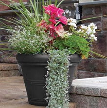 Sturdy Essentials Megapot Commercial Large Planter 35" Diameter Plant Pot | Lightweight Yet Durable Plastic Construction with Stone Look | Durable Yet Easy to Move - Parchment