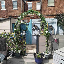 GFSGHZZ Climbing Plant Trellis for Garden Weather Resistant Metal Arbor Frame Sturdy for Standing Pergolas 1.2M 1.4M 1.8M 2.4M 3M 3.5M Wide Greenery Support W2.4M*H2.2M,Black-W3.5M*H2.2M