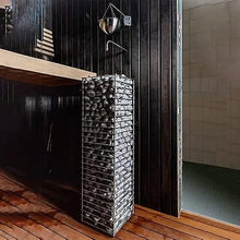 HUUM Cliff 6.0 kW Sauna Heater with UKU WiFi Control (Glass), 165 pounds of Rounded Olivine Stones Included (for saunas up to 353 cu ft.)