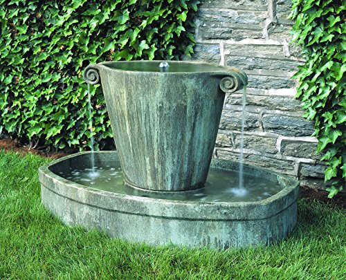 Campania International FT-67-AL Anfora Fountain, Aged Limestone Finish
