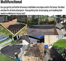 COZMAX Soil Ground Mud Control Grids，Geogrid 2 Inch Tall Soil Stabilizer Geocell for Subgrade Work,for Subgrade Work, Landscaping, Honeycomb Gravel Ground Grid (Size : 5x10m(16.5x33ft))