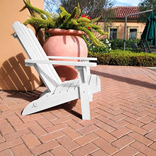 PolyTEAK Folding Adirondack Chair Set of 12 Weather Resistant Outdoor Furniture White