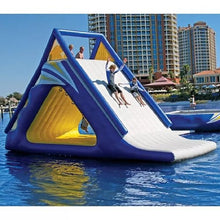 BOZHOUYUPIN Inflatable Floating Water Trampoline Park Triangle Water Slide