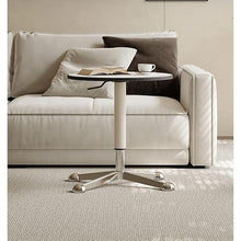 CHmrfvqtus Couch Side Table Movable Rock Slab Side Table Living Room Creative Multifunctional Lifting Small Round