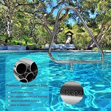 MSHOSAC Pool Safety Handrails Pool Handrails Swimming Pool Grab Rail with 4ft Blue Anti-uv Grip Cover 330lbspacity Pool Handrails Rustproof Pool Stair Railing Ergonomics Cur