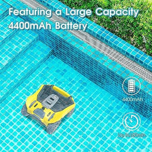 KANGJIEM Lightweight Cordless Robotic Pool Cleaner, Automatic Vacuum Cleaner with 300 Min Runtime & Fast Charging, Ideal for Above/In-Ground Flat Pools, for Effortless Pool Cleaning