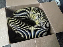 ZentOy 12 Inch Flexible Leaf Vacuum Hose 12 Feet UV-Resistant Black