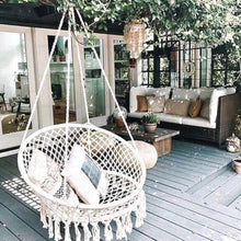 AFPSDLFJDLS Outdoor Hammock Chair Bohemia Hanging Indoor Balcony Garden Home Swing