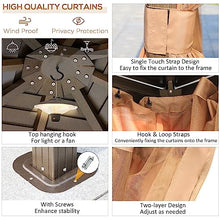 Outsunny 10' x 10' Hardtop Gazebo with Curtains and Netting Brown