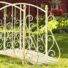 Zaer Ltd. Metal Garden Bridge Paris-1968 (Antique White)