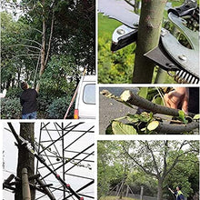 Telescopic Pole Saw,with Hook Professional Telescopic Pruning Saw,Telescopic Pole Saw with Extendabl Handle for High Altitude Branch Pruning,Garden Hedge Trimmer,7.2M/24FT
