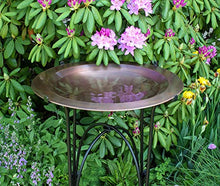 Achla Designs 201-0004 24" Classic Phoebe Stand Birdbath, Antique Copper Plated