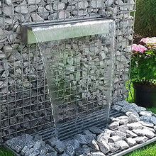 Modern Flowing Water Landscape Wall, Swimming Pool Stainless Steel Water Curtain Waterfall Indoor Side Wall Landscape Falling Water Waterfall,A,120