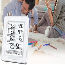 ASWRTYJO ABS Indoor Outdoor Digital Large Screen Touch Alarm Monitoring Temperature Humidity Meter
