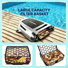 Ostreemaner Wireless Pool Cleaner, Solar Pool Cleaner,Obstacle Avoidance Cleaner for Residential and Above-Ground Pools, Enjoy Wireless and Convenient Cleaning Silver