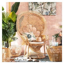 XJOYSL7921 Rattan Chair Rattan Chair, Peacock Chair, Accent Rattan Chair, Cozy Chairs, Handmade for Bedroom, Living Room Dorm Rooms, Garden and Courtyard Modern Accent Chair for Living Room