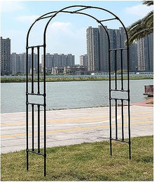 GFSGHZZ Outdoor Wedding Party Decoration with Metal Pavilion Rose Trellis Supported By Various Climbing Plants Rustic Charm,A-W150Xh240M