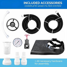 19 in Above Ground Pool Sand Filter System w/Dual Speed Pump for Swimline