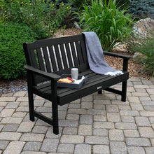 Highwood AD-BENW2-BKE Lehigh Garden Bench, 4 Feet, Black
