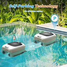 Automatic Pool Vacuum Cleaner,for Pools W/10l Large Capacity & Anti-Stuck Foam,3-Speed Modes,10-Hour Continuous Cleaning & 2000sq.ft