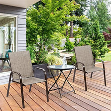 TEOYETTSF 2 Piece Patio Chair Outdoor Dining Garden Terrace Yard Armchair
