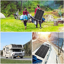 200W 300W 400W 600W 800W Solar Panel Kit with 40A Charge Controller, 18V Flexible Monocrystalline Solar Panel for 12-24V Battery Charging, Car Battery, Caravan,