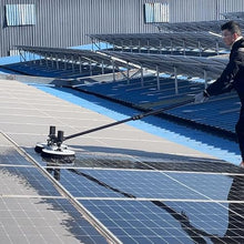 GGAHDSRH Electric Water Fed Cleaning Kit - 24.5ft Solar Panel & Window Glass Brush, Extendable Pool Cleaner, Battery Powered for Outdoor Cleaning Activities,11.5ft(3.5m)