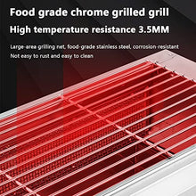 NUHSLF Smokeless Commercial Grill, Large Capacity Gas/Electric Dual Purpose Grill, Stainless Steel Portable Outdoor Picnic Grill,18cm (Size_Name 20cm)