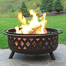Fire Pit Fire Pit Outdoor Wood Burning Pits Heating Large Steel BBQ Grill Bowl for Winter with Cooking Grate