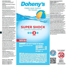 Doheny's Super Pool Shock Pro-Grade Chlorine 68% Cal-Hypo Granular 100lb