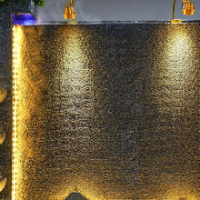 Outdoor Water Fountain with LED Light – Mountain View Decorative Water Feature for Garden, Patio, Yard, Balcony,Shop,Salon, Spa Decoration – Multi-Size Options Available (2526+2527)(2670)