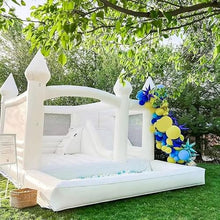 BOZHOUYUPIN 15FT Inflatable Bounce House with Slide White