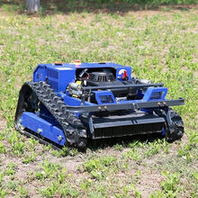 Wireless Control Lawn Mower – 7.2HP Gas, 620m Range, 49cm Cut, 2-12.5cm Height, 37° Slope, Soundproof Engine Bay, DIY Fuse Panel – for Villa Garden, Lawn, Slope – Quiet Tracked Mower