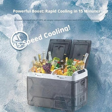 AWMGPDDBTO Mini Fridge 50L Compressor Car Fridge