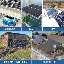 KZZAAO 300W Solar Panels 45'' Mount for 12V/24V System MC4 Connectors for Home, RV, Roof, Boat, Camping and Other Off-Grid