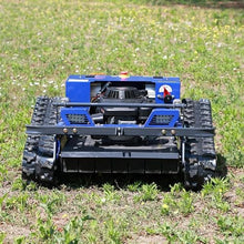 NUOYU 9HP Gas Remote Control Lawn Mower, 55cm Deck, 2-15cm Electric Height, 45° Slope, Auto-Retract Blades, 1600W Brushless Motor, Zero Turn, Tracked Mower for Farm & Dense Grass