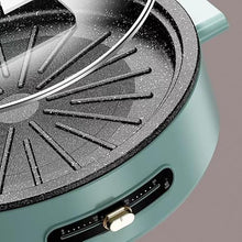 FJIESGKQ Round Barbecue Stove Household Electric Pot Plate Smokeless Non-stick Grill