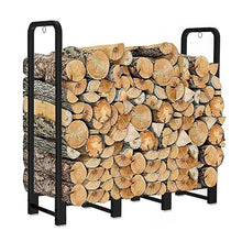 ADRERIC 8FT Firewood Rack Outdoor, Heavy Duty Adjustable Firewood log Storage & Holder, Wood Pile Lumber Storage Rack Stacking Outside for Courtyard Patio.