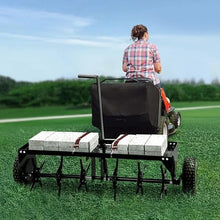 BRAVOYARD New 40-Inch Tow Behind Plug Aerator with Universal Hitch Lawn Aerator Tow Behind