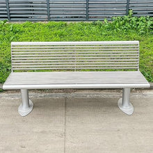 Outdoor Bench Full Steel Outdoor Bench, Outdoor Garden Bench with Backrest, Armless, Stable Metal Leisure Seat for Patio Garden Yard, Easy to Install Garden Benches (Color : 180 * 54 * 78cm) (120*54*