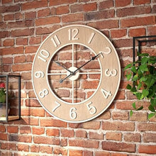 CUTPOIY Wall Clock,Outdoor Garden Wall Clock Vintage Large Creative Garden Wall Clock Silent Outdoor Clock Iron Round Clock for Home Living Room Restaurant - Vintage Clock