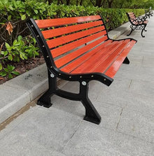 clould fitness Park Bench Public Leisure Outdoor Park Bench Plastic Wood Courtyard Simple Stylish Backrest Chair Outdoor Benches