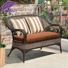 ESRADA PE Wicker Bistro Set, 3 Piece Outdoor Garden Furniture Set, Furniture Set Bistro Table Set with 2 Chairs and Glass Top Side Table for Garden Backyard Outdoor Patio U 1 Table and 2 Chairs