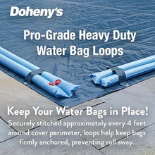 Doheny’s Commercial-Grade Solid 12 Year Winter Pool Cover for Inground Pools – 24' x 44' – Includes Heavy-Duty Water Bag Loops Every 4 Ft to Prevent Water Bag Roll Away