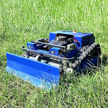 RC Lawn Mower with Plow Attachment – 7.5HP Petrol, 700m Remote, 55cm Deck, 2-15cm Height, 45° Slope, Self-Developed Circuit – for Garden, Farm, Snow Clearing – All-Season Tracked Tool