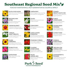Park Seed Grow Your Own Vibrant Annual and Perennial Wildflower Garden Seeds Mixture, Easy to Grow Varieties for Pollinators and Spring Gardens - Southeast Regional Mix, 10 lbs