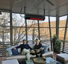 SunStar GLASS 48-Inch 35,000 BTU Natural Gas Patio Heater W/Adjustable Mounting Kit - N7 SGL1560