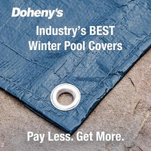 Doheny’s Commercial-Grade Solid 12 Year Winter Pool Cover for Inground Pools – 24' x 44' – Includes Heavy-Duty Water Bag Loops Every 4 Ft to Prevent Water Bag Roll Away